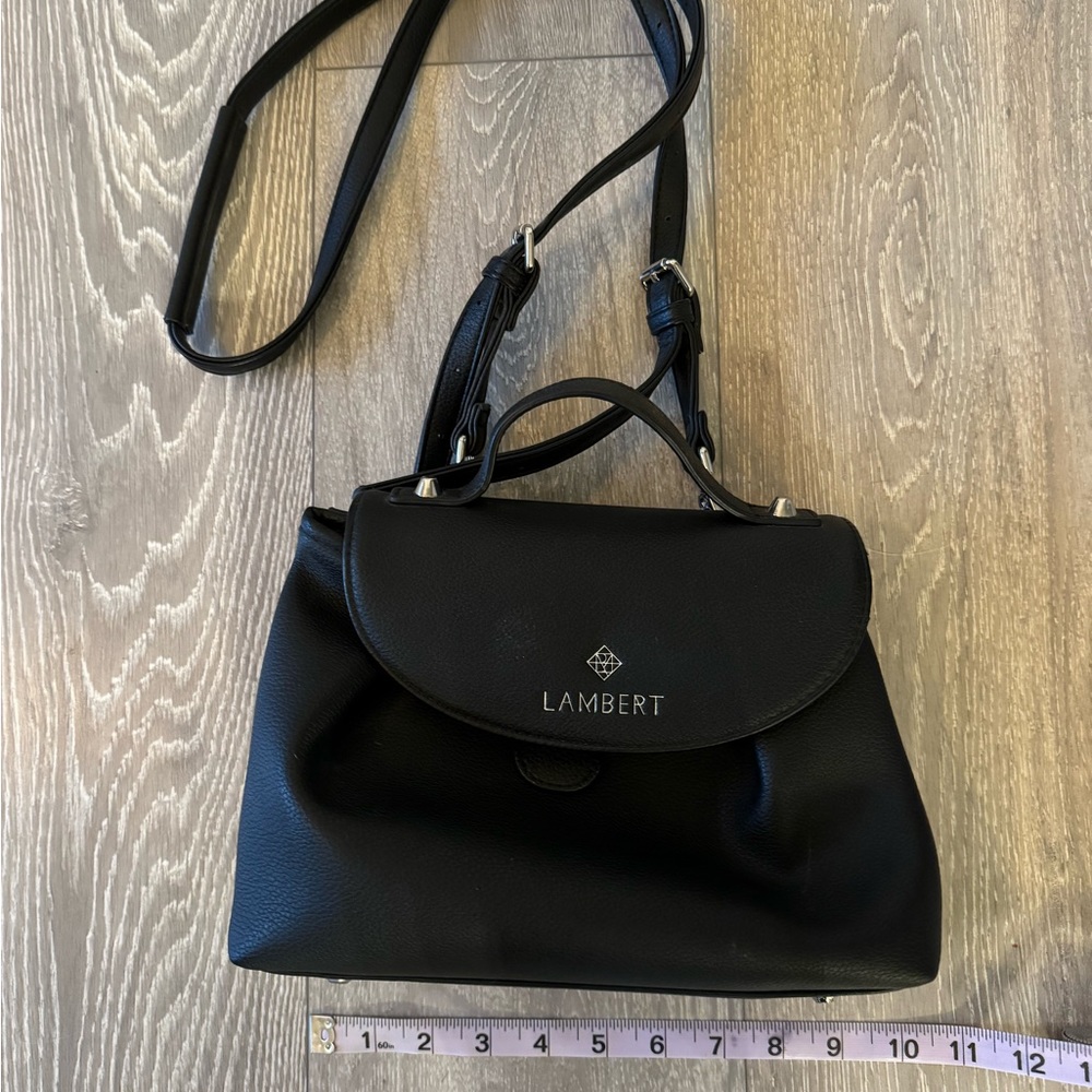 Lambert - Black Leather Handbag